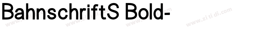 BahnschriftS Bold字体转换